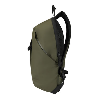 Forest Green - Side - Floso Resi Plus Anti-Theft 18L Laptop Backpack