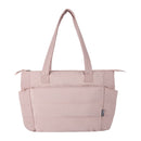 Dusty Pink - Side - Floso Plain Recycled Puffer 18L Tote Bag