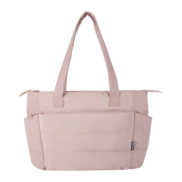 Dusty Pink - Side - Floso Plain Recycled Puffer 18L Tote Bag