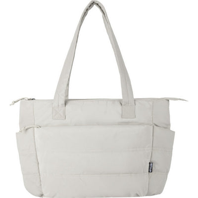 Sandstone - Front - Floso Plain Recycled Puffer 18L Tote Bag