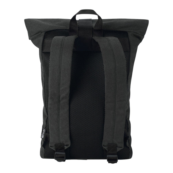Black - Back - Floso Zaino Recycled Canvas 16L Backpack
