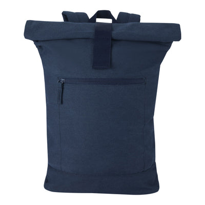 Navy - Side - Floso Zaino Recycled Canvas 16L Backpack