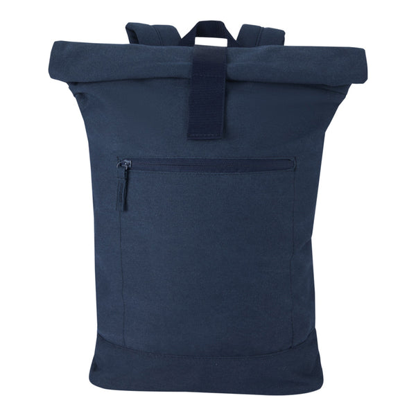 Navy - Side - Floso Zaino Recycled Canvas 16L Backpack