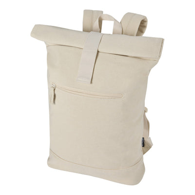 Sandstone - Front - Floso Zaino Recycled Canvas 16L Backpack