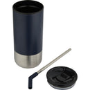 Navy - Back - Floso Grayson Plain 480ml Tumbler