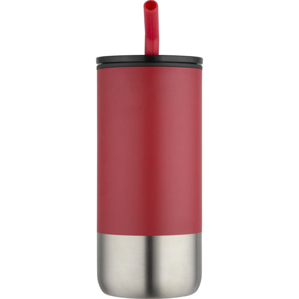 Red - Front - Floso Grayson Plain 480ml Tumbler