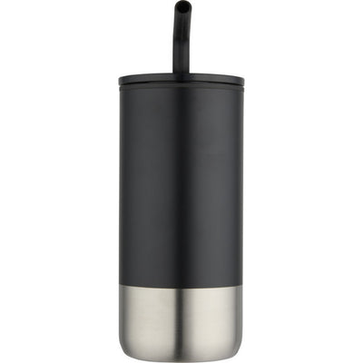 Black - Front - Floso Grayson Plain 480ml Tumbler
