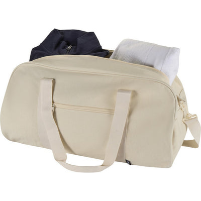 Sandstone - Side - Floso Recycled Canvas 40L Duffle Bag