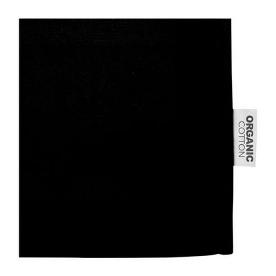 Black - Side - Floso Odisha Organic Cotton Gusseted 14L Tote Bag
