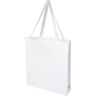 White - Side - Floso Odisha Organic Cotton Gusseted 14L Tote Bag