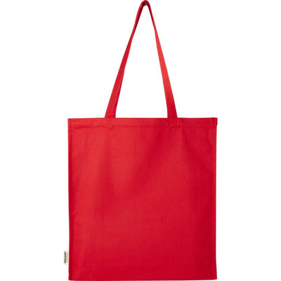 Red - Front - Floso Odisha Organic Cotton Gusseted 14L Tote Bag