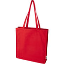 Red - Side - Floso Odisha Organic Cotton Gusseted 14L Tote Bag
