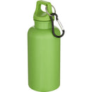 Apple Green - Back - Floso Oregon Solid Recycled Plastic Carabiner Clip 400ml Water Bottle