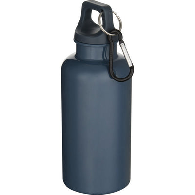 Hale Blue - Back - Floso Oregon Solid Recycled Plastic Carabiner Clip 400ml Water Bottle