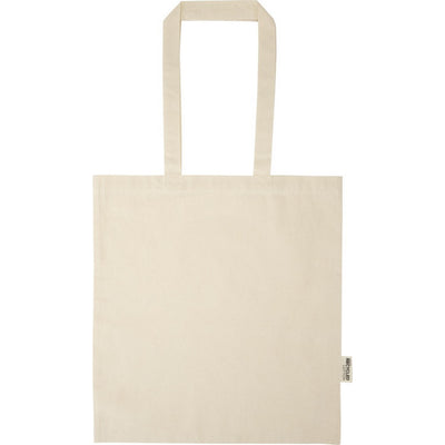 Natural - Back - Floso Peru Recycled Cotton 7L Tote Bag