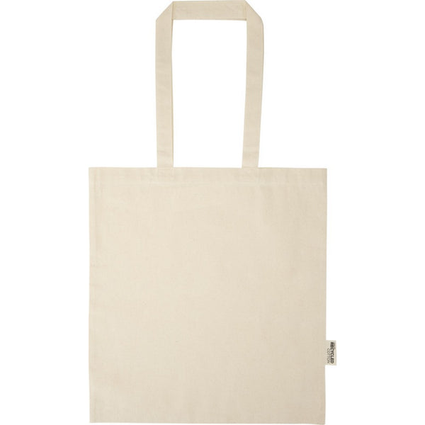Natural - Back - Floso Peru Recycled Cotton 7L Tote Bag