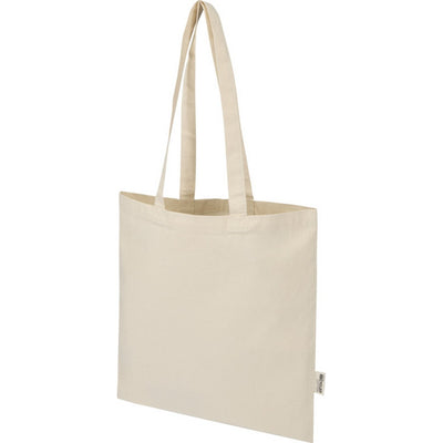 Natural - Side - Floso Peru Recycled Cotton 7L Tote Bag