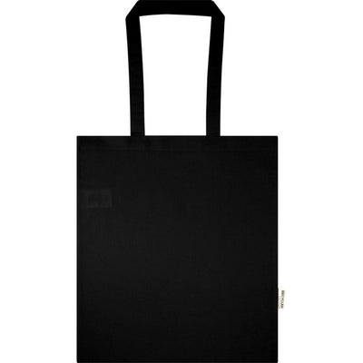 Black - Back - Floso Peru Recycled Cotton 7L Tote Bag