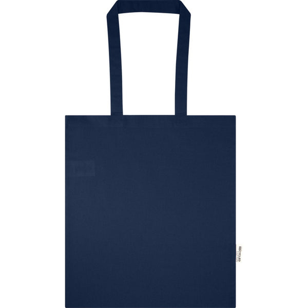Navy - Back - Floso Peru Recycled Cotton 7L Tote Bag