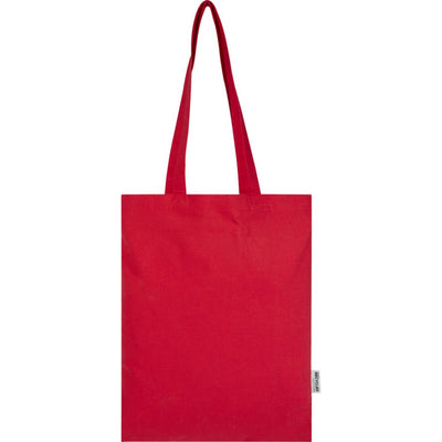 Red - Front - Floso Peru Recycled Cotton 7L Tote Bag