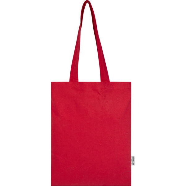 Red - Front - Floso Peru Recycled Cotton 7L Tote Bag