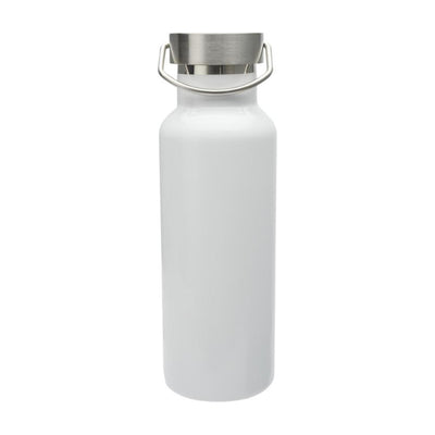 White - Side - Floso Thor Sublimated Recycled Stainless Steel 500ml Water Bottle