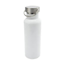White - Front - Floso Thor Sublimated Recycled Stainless Steel 500ml Water Bottle