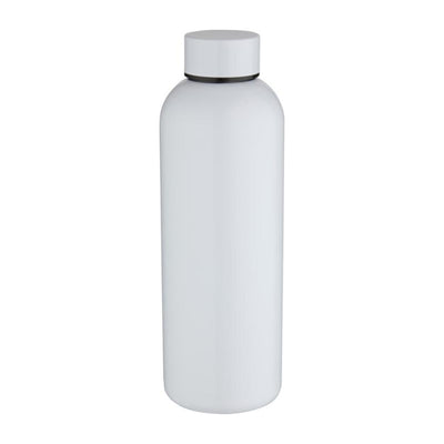 White - Front - Floso Spring Recycled Stainless Steel Single Wall 750ml Water Bottle