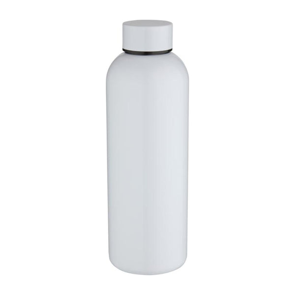 White - Front - Floso Spring Recycled Stainless Steel Single Wall 750ml Water Bottle