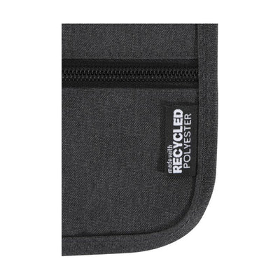 Heather Charcoal - Back - Floso Smart Ross Travel Pouch