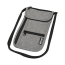 Heather Grey - Front - Floso Smart Ross Travel Pouch