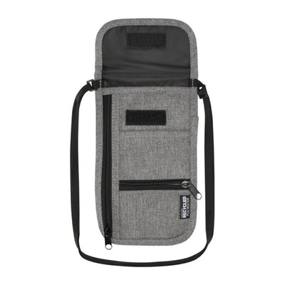 Heather Grey - Side - Floso Smart Ross Travel Pouch