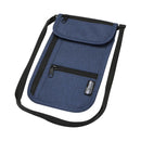 Heather Navy - Front - Floso Smart Ross Travel Pouch