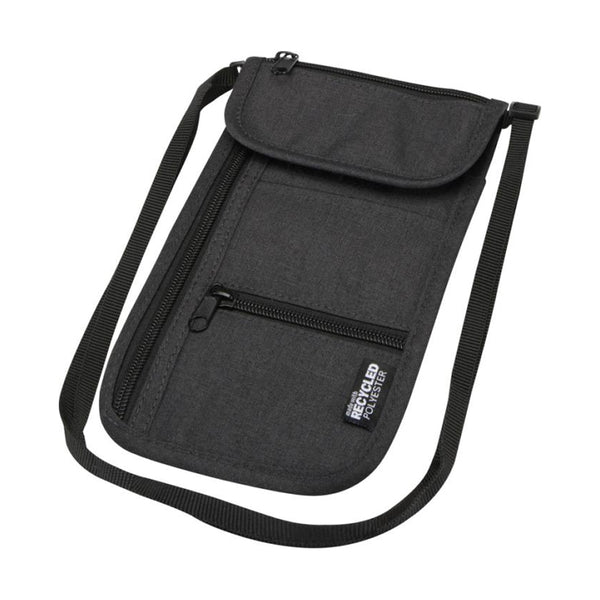 Heather Charcoal - Front - Floso Smart Ross Travel Pouch