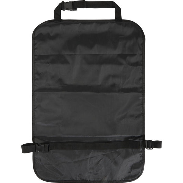Black - Back - Floso Lex Car Back Seat Organiser