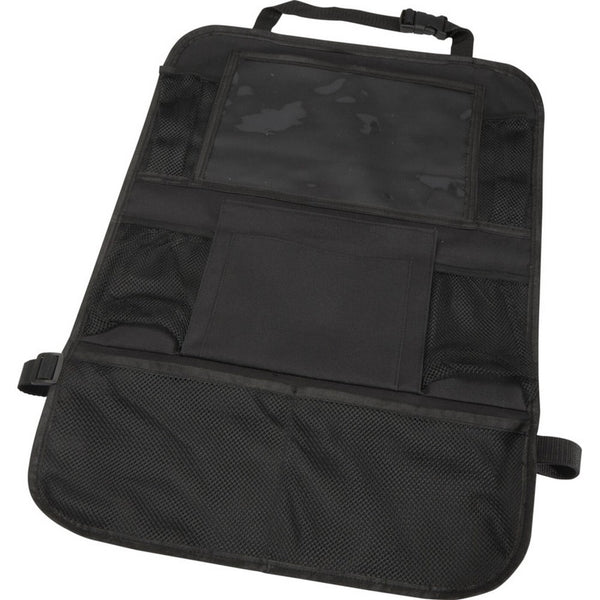 Black - Side - Floso Lex Car Back Seat Organiser