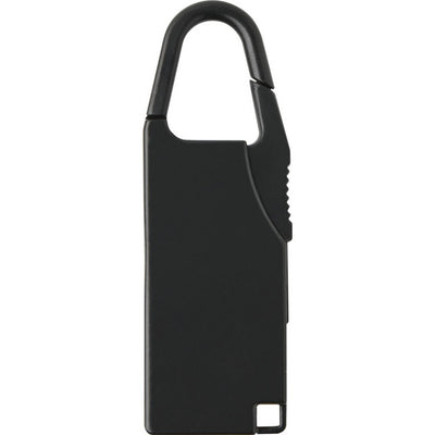 Black - Front - Floso Lucchetto Travel Luggage Lock