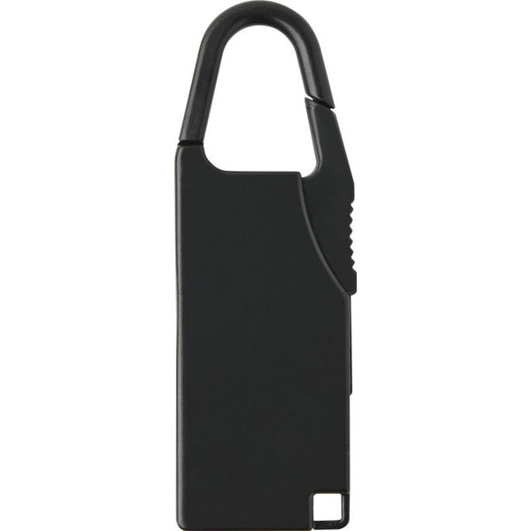 Black - Front - Floso Lucchetto Travel Luggage Lock