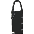 Black - Back - Floso Lucchetto Travel Luggage Lock