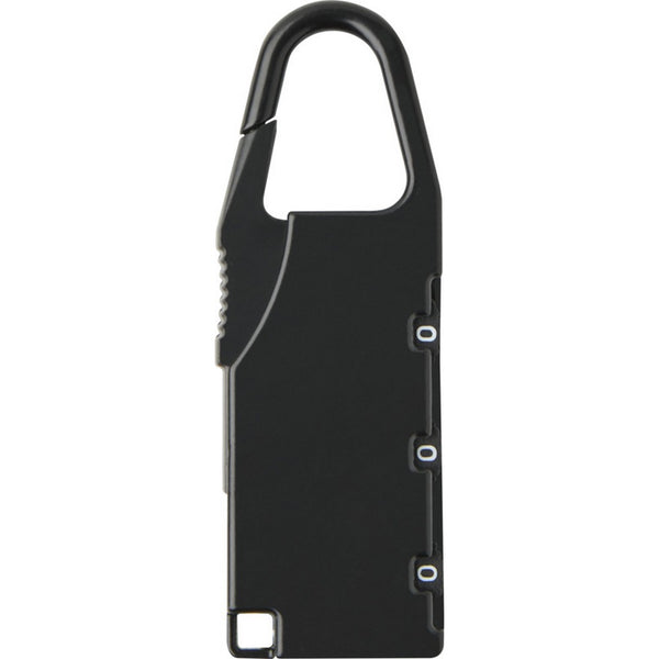 Black - Back - Floso Lucchetto Travel Luggage Lock