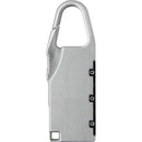 Silver - Back - Floso Lucchetto Travel Luggage Lock