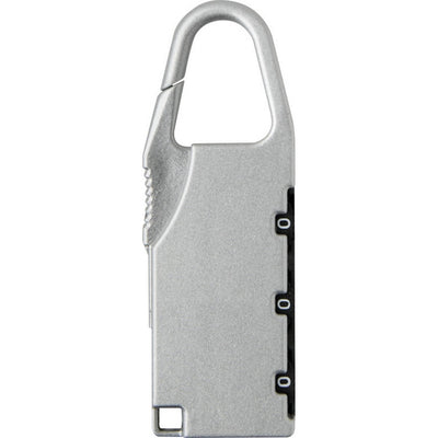 Silver - Back - Floso Lucchetto Travel Luggage Lock