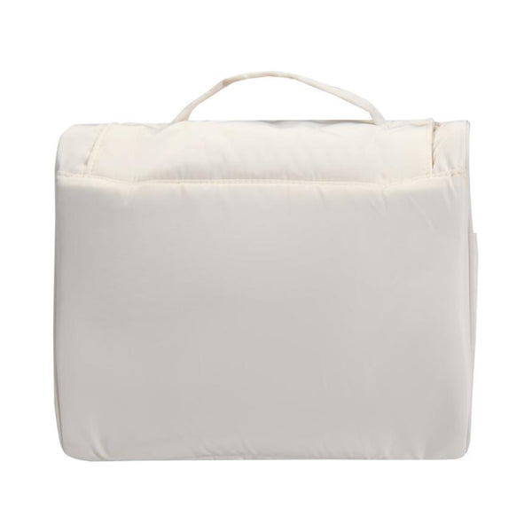 Sandstone - Back - Floso Beauty Hanging Recycled Puffer 8L Toiletry Bag