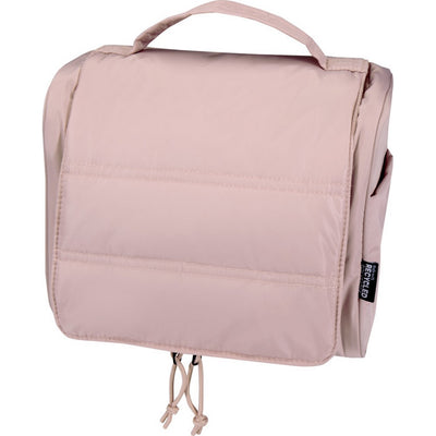 Dusty Pink - Front - Floso Beauty Hanging Recycled Puffer 8L Toiletry Bag