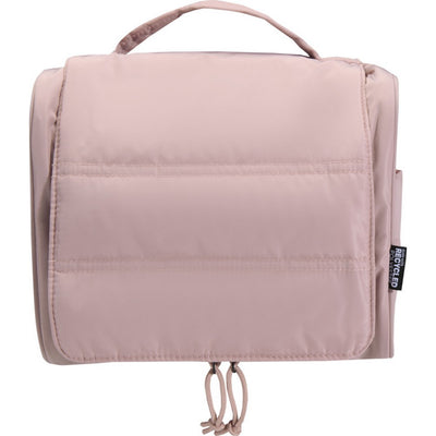 Dusty Pink - Side - Floso Beauty Hanging Recycled Puffer 8L Toiletry Bag