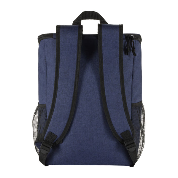 Heather Navy - Back - Floso Tundra 20L Recycled Cooler Bag Set