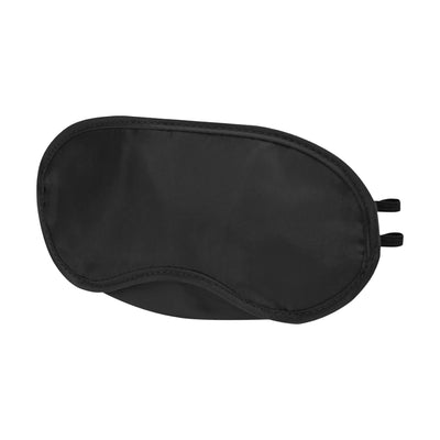 Black - Front - Floso Plain Traveler Eye Mask