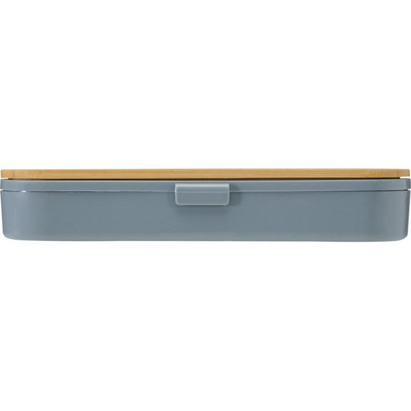 Slate Grey - Back - Floso Bamboo Lid Plain Cutlery Set