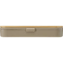 Dark Sand - Back - Floso Bamboo Lid Plain Cutlery Set