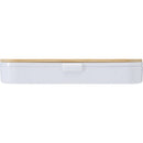 White - Back - Floso Bamboo Lid Plain Cutlery Set